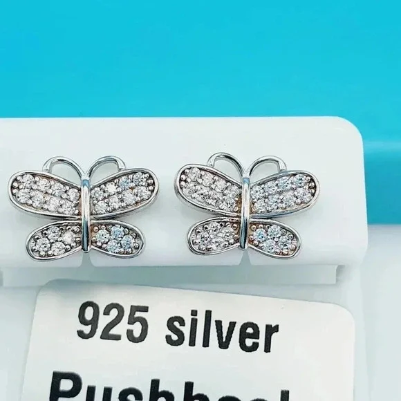 "925 Sterling Silver CZ Beautiful Earrings for Women, 1USPAR4180 - Picture 5 of 10